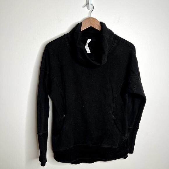 Lululemon Black Cowl Neck Sweatshirt - Picture 1 of 5